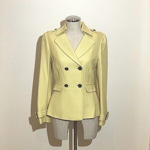 💥Gorgeous Gold Tahari Double Breasted Wool-blend Blazer - size 4✨✨✨